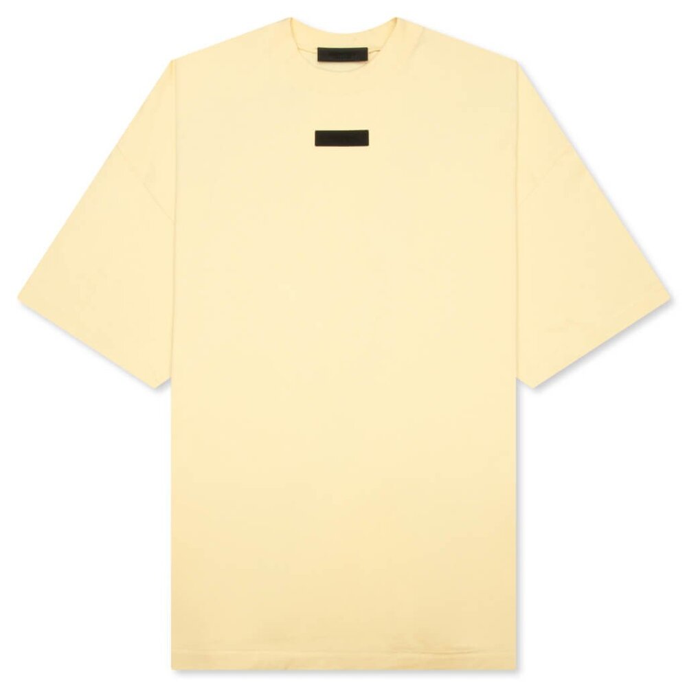 Fear of God Essentials, Men’s Short Sleeved Tee in Garden Yellow, Size XXL